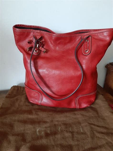 poscet gucci rossa|gucci leather shoulder bag.